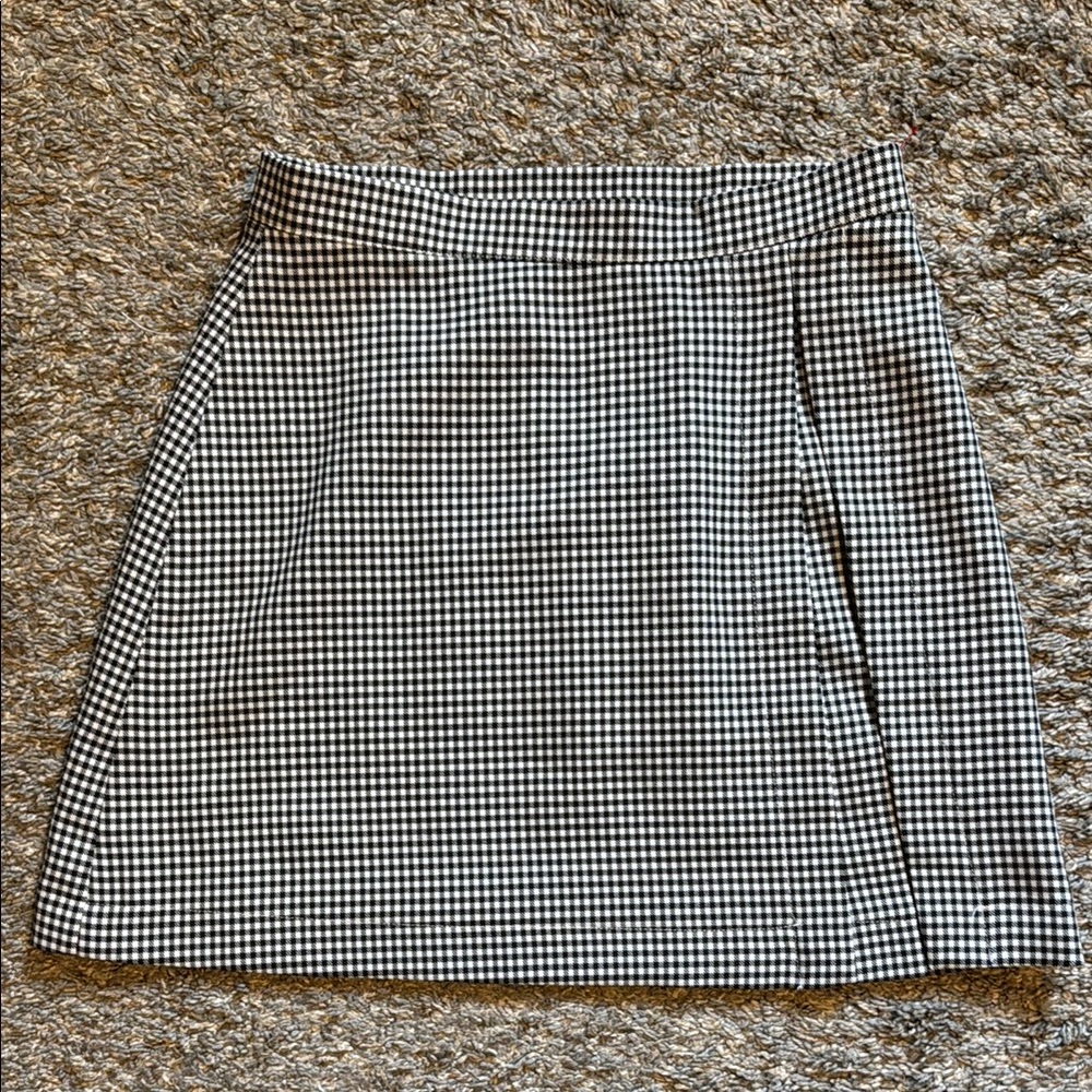 Princess Polly Classic Black and White Gingham Skirt